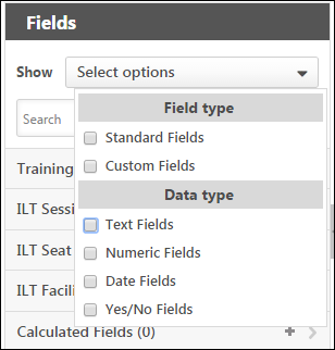 Report builder calculated field total sum