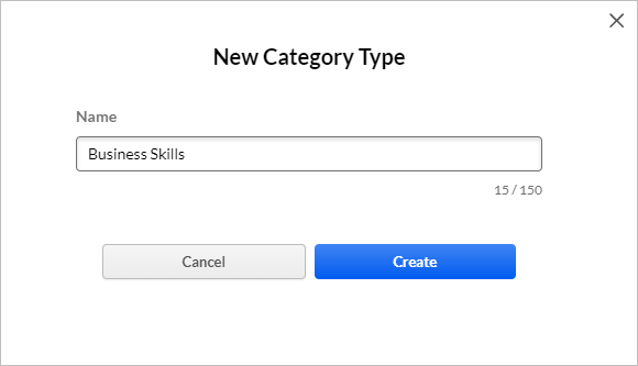 Create a new category